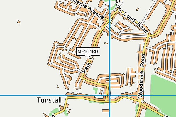 ME10 1RD map - OS VectorMap District (Ordnance Survey)