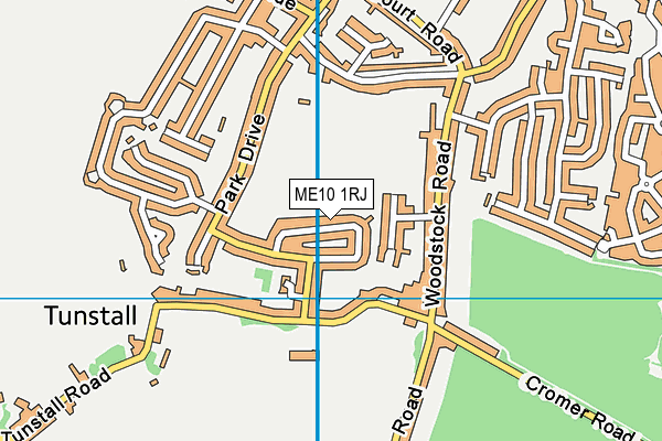ME10 1RJ map - OS VectorMap District (Ordnance Survey)
