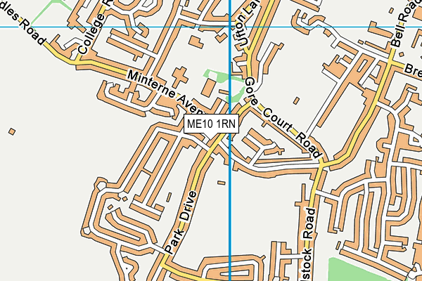 ME10 1RN map - OS VectorMap District (Ordnance Survey)