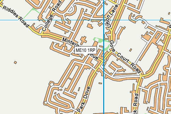 ME10 1RP map - OS VectorMap District (Ordnance Survey)