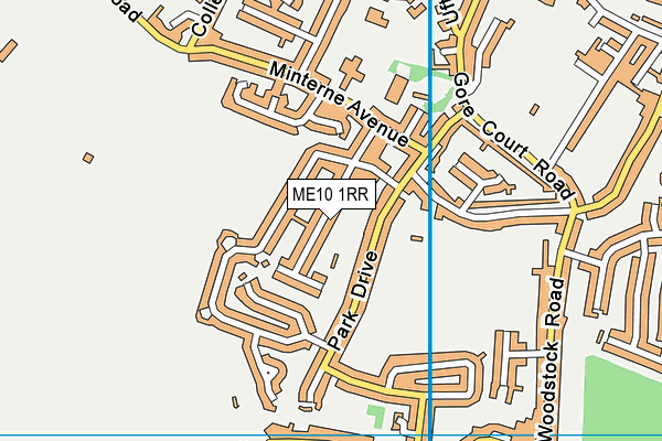 ME10 1RR map - OS VectorMap District (Ordnance Survey)