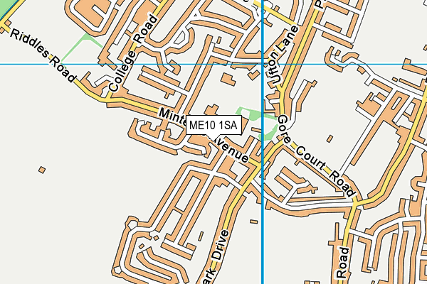 ME10 1SA map - OS VectorMap District (Ordnance Survey)