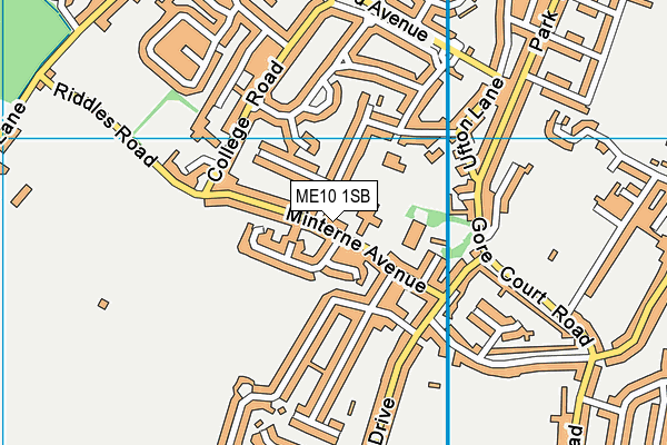 ME10 1SB map - OS VectorMap District (Ordnance Survey)