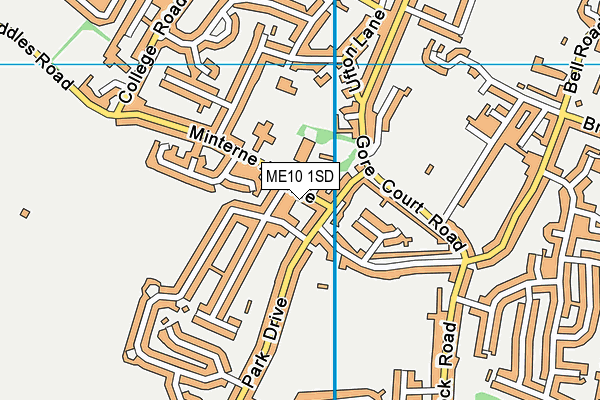 ME10 1SD map - OS VectorMap District (Ordnance Survey)