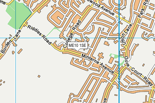 ME10 1SE map - OS VectorMap District (Ordnance Survey)