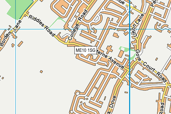 ME10 1SG map - OS VectorMap District (Ordnance Survey)