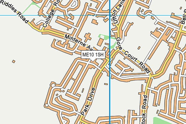 ME10 1SH map - OS VectorMap District (Ordnance Survey)
