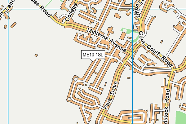 ME10 1SL map - OS VectorMap District (Ordnance Survey)