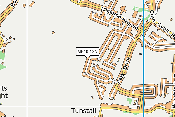 ME10 1SN map - OS VectorMap District (Ordnance Survey)