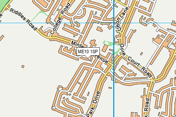 ME10 1SP map - OS VectorMap District (Ordnance Survey)