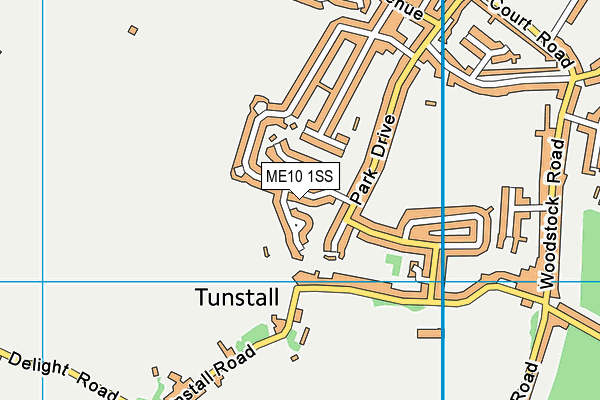 ME10 1SS map - OS VectorMap District (Ordnance Survey)