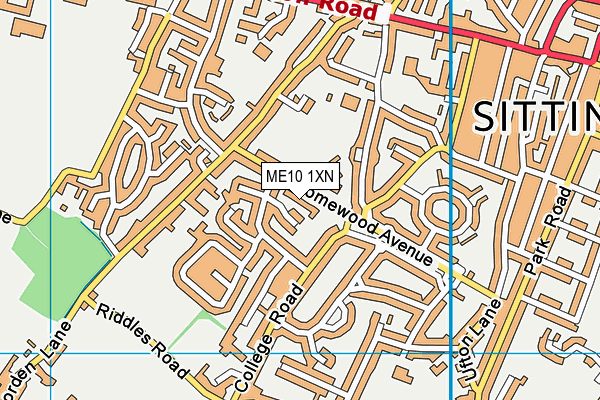 ME10 1XN map - OS VectorMap District (Ordnance Survey)