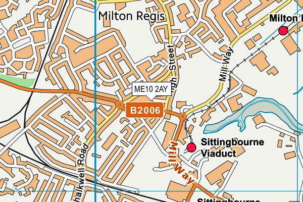 ME10 2AY map - OS VectorMap District (Ordnance Survey)