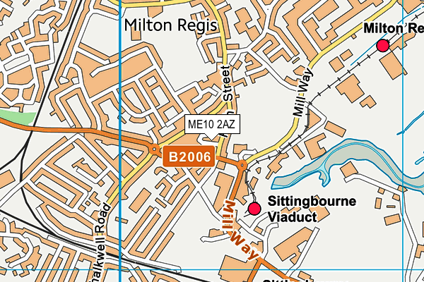 ME10 2AZ map - OS VectorMap District (Ordnance Survey)