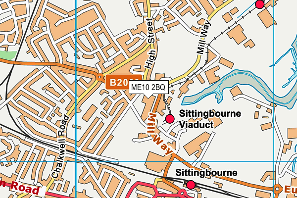 ME10 2BQ map - OS VectorMap District (Ordnance Survey)