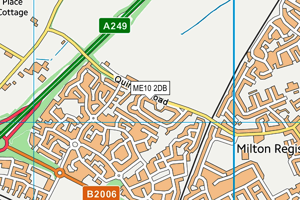 ME10 2DB map - OS VectorMap District (Ordnance Survey)