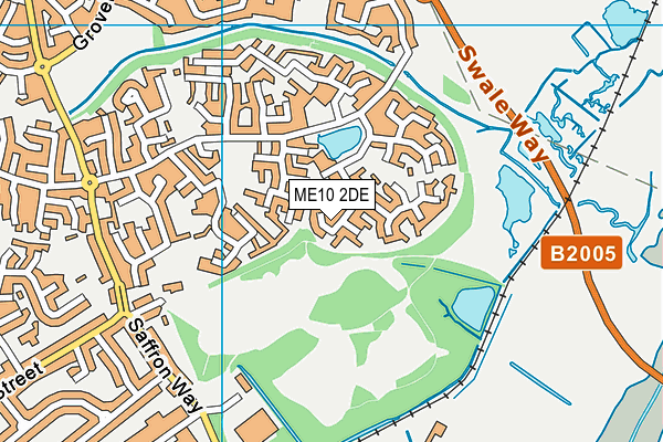 ME10 2DE map - OS VectorMap District (Ordnance Survey)