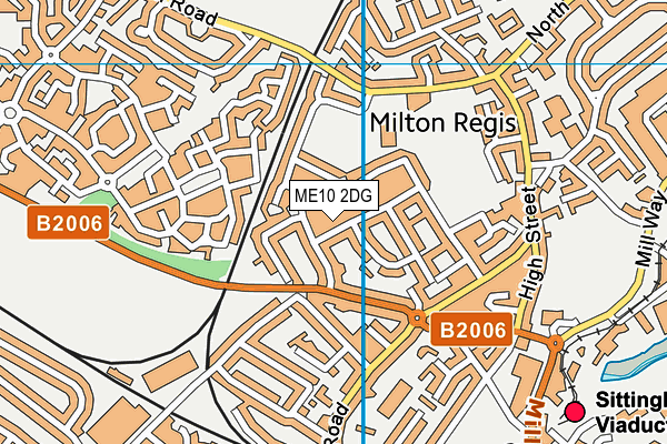 ME10 2DG map - OS VectorMap District (Ordnance Survey)