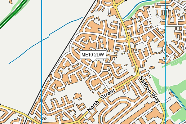 ME10 2DW map - OS VectorMap District (Ordnance Survey)