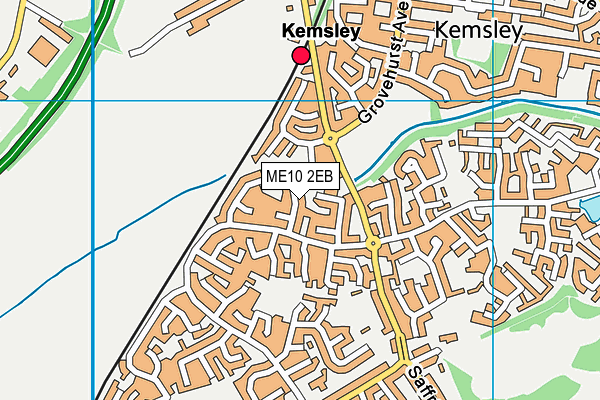 ME10 2EB map - OS VectorMap District (Ordnance Survey)