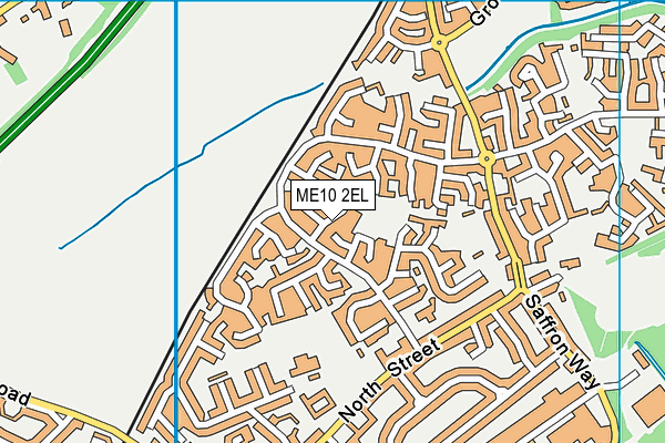 ME10 2EL map - OS VectorMap District (Ordnance Survey)