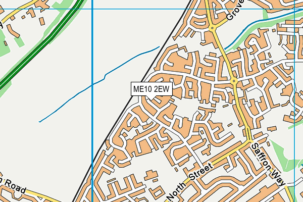 ME10 2EW map - OS VectorMap District (Ordnance Survey)