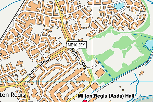 ME10 2EY map - OS VectorMap District (Ordnance Survey)