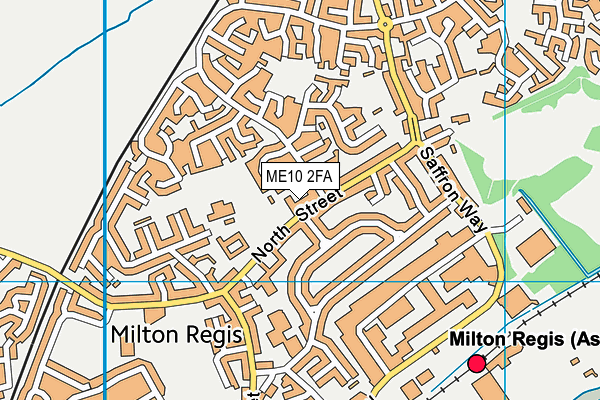 ME10 2FA map - OS VectorMap District (Ordnance Survey)
