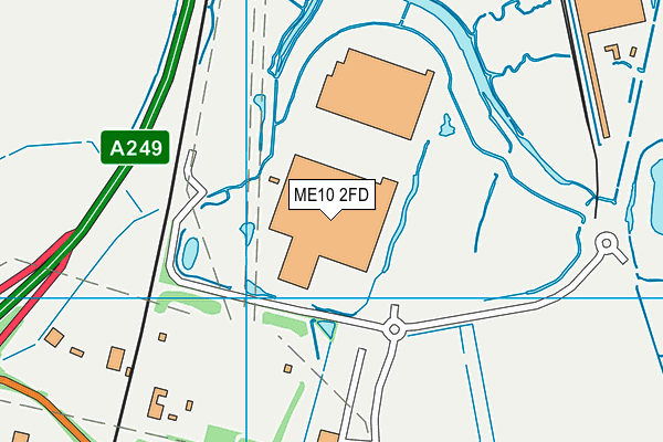 ME10 2FD map - OS VectorMap District (Ordnance Survey)