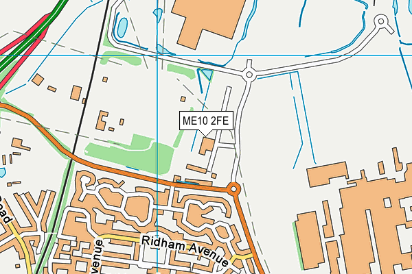 ME10 2FE map - OS VectorMap District (Ordnance Survey)