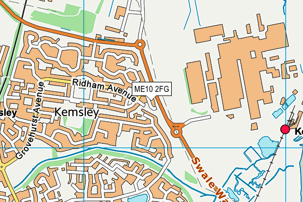ME10 2FG map - OS VectorMap District (Ordnance Survey)