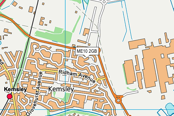 ME10 2GB map - OS VectorMap District (Ordnance Survey)