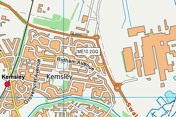 ME10 2GQ map - OS VectorMap District (Ordnance Survey)