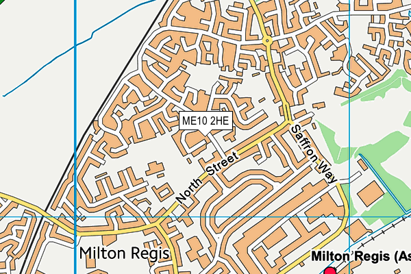 ME10 2HE map - OS VectorMap District (Ordnance Survey)