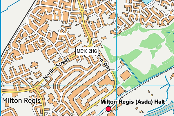 ME10 2HG map - OS VectorMap District (Ordnance Survey)