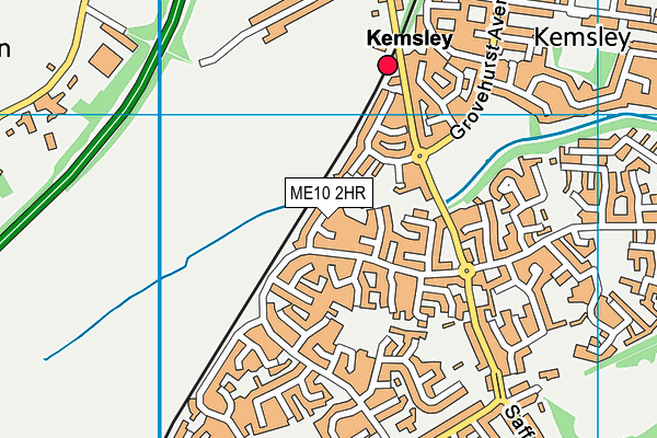 ME10 2HR map - OS VectorMap District (Ordnance Survey)