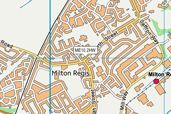 Regis Manor Community Primary School map (ME10 2Hw) - OS VectorMap District (Ordnance Survey)