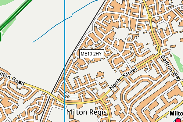 ME10 2HY map - OS VectorMap District (Ordnance Survey)