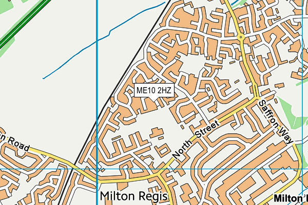 ME10 2HZ map - OS VectorMap District (Ordnance Survey)