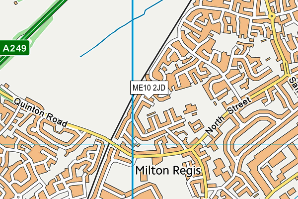 ME10 2JD map - OS VectorMap District (Ordnance Survey)