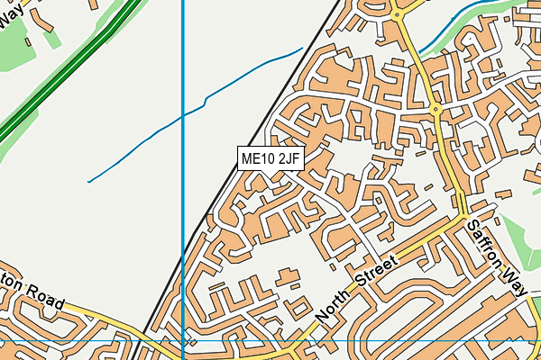 ME10 2JF map - OS VectorMap District (Ordnance Survey)