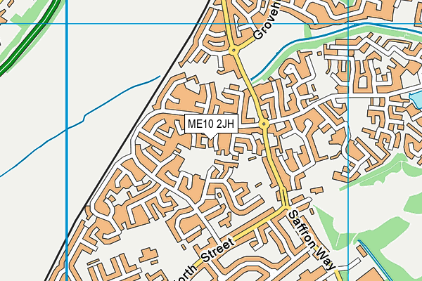 ME10 2JH map - OS VectorMap District (Ordnance Survey)