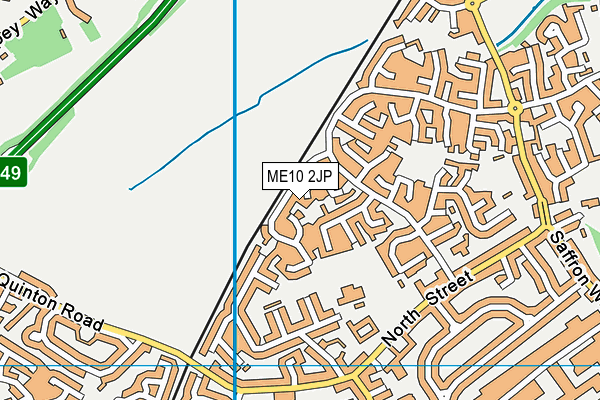 ME10 2JP map - OS VectorMap District (Ordnance Survey)