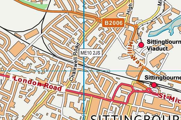 ME10 2JS map - OS VectorMap District (Ordnance Survey)