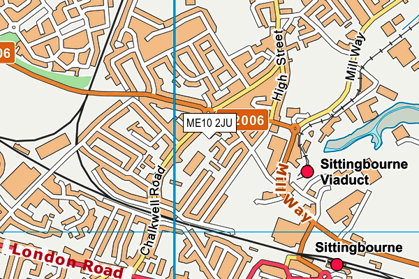 ME10 2JU map - OS VectorMap District (Ordnance Survey)
