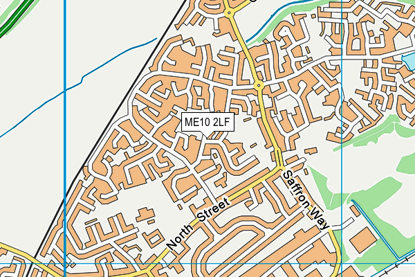 ME10 2LF map - OS VectorMap District (Ordnance Survey)