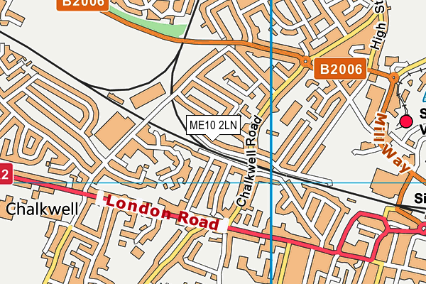 ME10 2LN map - OS VectorMap District (Ordnance Survey)
