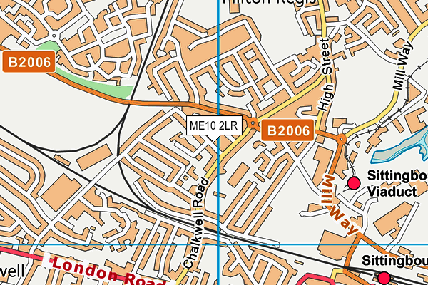 ME10 2LR map - OS VectorMap District (Ordnance Survey)