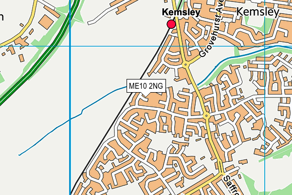 ME10 2NG map - OS VectorMap District (Ordnance Survey)