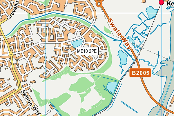 ME10 2PE map - OS VectorMap District (Ordnance Survey)